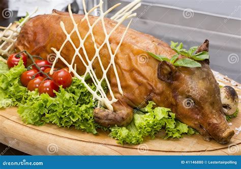 Roasted pig stock photo. Image of fried, cooking, celebration - 41146880