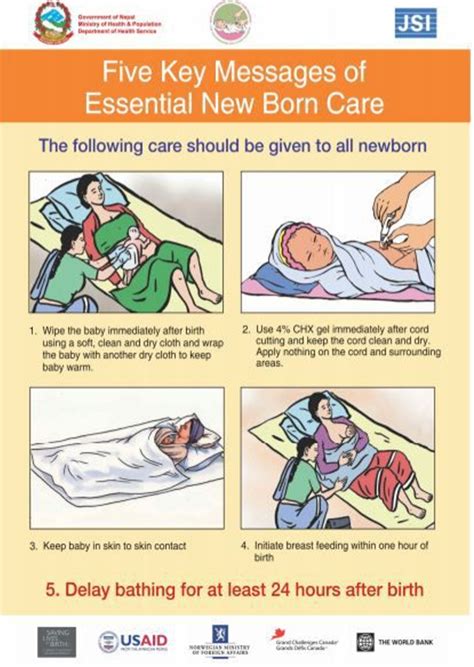 Five Key Messages of Essential New Born Care – Healthy Newborn Network