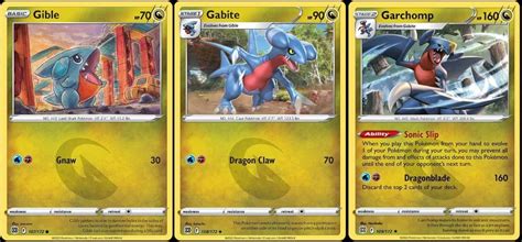 Amazon.com: Garchomp 109/172 Brilliant Stars - Evolution Pokemon 3 Card Lot - Dragon Type : Toys ...