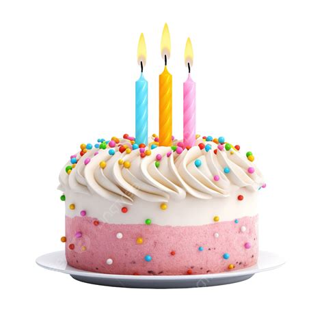 Birthday Cake With Candles Isolated, Birthday, Celebrate, Cake PNG Transparent Image and Clipart ...