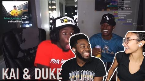 Duke Dennis and Kai Cenat BEST Laughing moments (REACTION) - YouTube