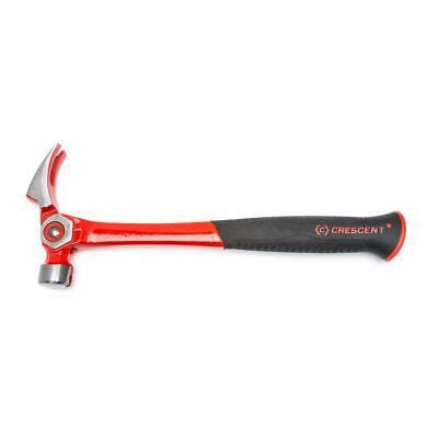 Crescent Hammer 18 Oz Comfort Grip Magnetic Pry Bar Indexing Rip Claw ...