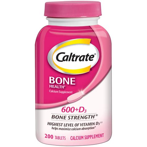 Caltrate 600+D3 Calcium and Vitamin D Supplement Tablets - 200 Count - Walmart.com