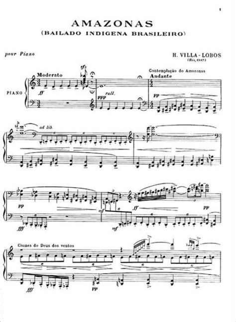 Heitor Villa-Lobos piano sheet music