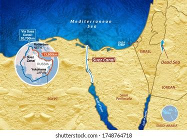 Map Of Red Sea And Suez Canal - Yoshi Katheryn