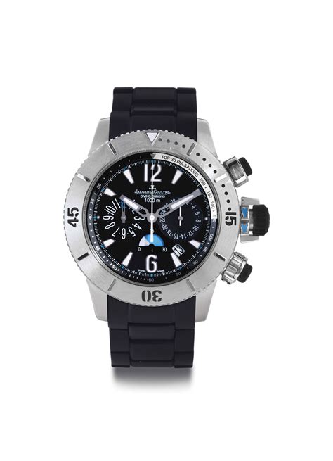 JAEGER-LECOULTRE. A TITANIUM AUTOMATIC CHRONOGRAPH DIVING WRISTWATCH ...