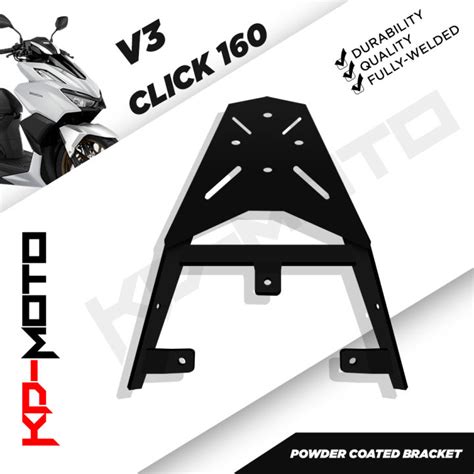 honda click 160 racks Top Box Bracket / click 160 v3 accessories / monorack / powder coated ...