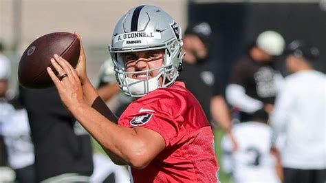 Raiders' Aidan O'Connell Explains Why He's Wearing Derek Carr's Number