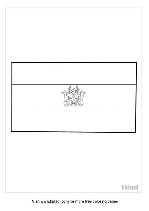 Free Bolivia Flag Coloring Page | Coloring Page Printables | Kidadl