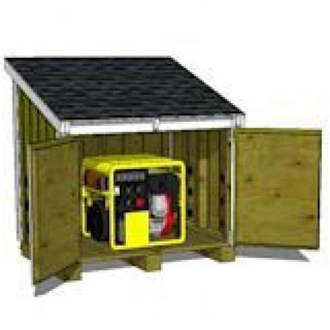 5'-2" x 3'-8" Lean To Generator Enclosure Plans #shedplans | Generator ...