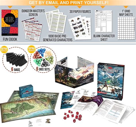 Buy Dungeons and Dragons Essentials Kit 5th Edition with Complete ...