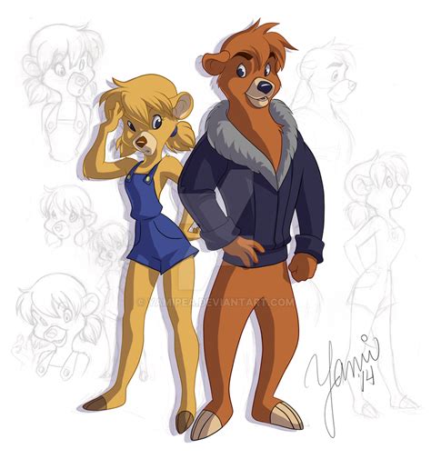 Molly Cunningham and Kit Cloudkicker from TaleSpin by YamiPea on DeviantArt