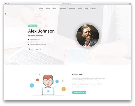 Bootstrap Resume Template - 9 Bootstrap Resume Templates Responsive Html Bootstrap Developer ...