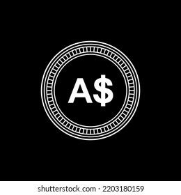 Australia Currency Icon Symbol Australian Dollar Stock Vector (Royalty ...