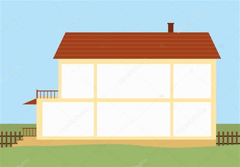 House with empty rooms. — Stock Vector © Elvetica #56924625