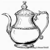 Teapot Coloring Pages  Free & Printable sketch template