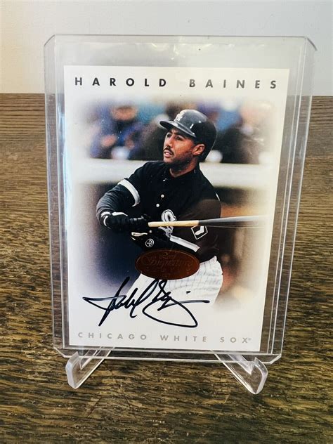 Harold Baines Chicago White Sox 1996 Leaf Signature Series Autograph Card Values - MAVIN