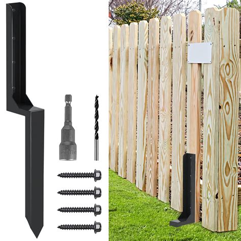 GKOKG Heavy Duty Steel Fence Post Repair Stakes, Fence Post Repair Kit ...