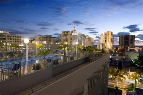 Sunrise from the rooftop pool deck at Courtyard by Marriott Miami South ...