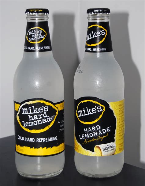 File:Mikes Hard Lemonade Bottle. 330ml Canada Old7 and new 5percent alc Liquor3620.jpg ...