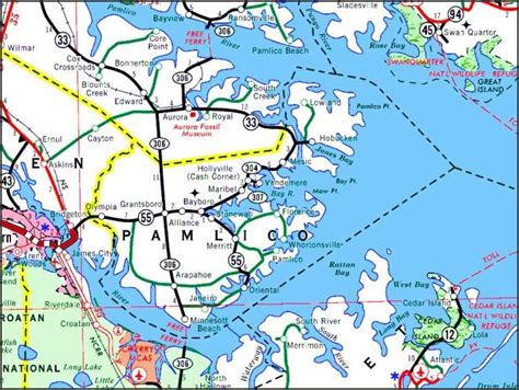 2006 Road Map of Pamlico Co., NC