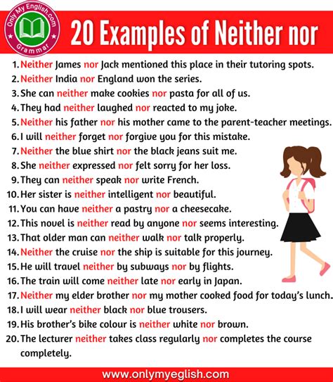 20 Examples of Neither nor Sentences » Onlymyenglish.com