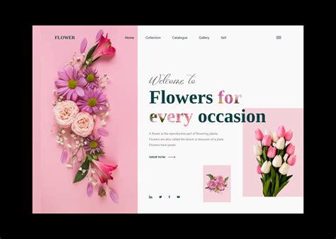 Flowers Website Design :: Behance