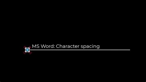 MS Word spacing; Paragraph, line and character spacing - YouTube