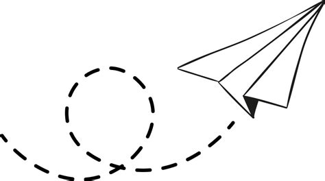 Transparent Background Paper Airplane Png