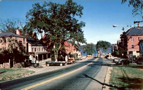 Afternoon Sun over Main Street Wiscasset, ME