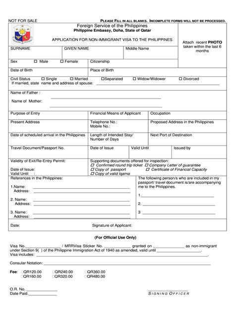 Philippine Visa Application Form For Us Citizens 2022 ...