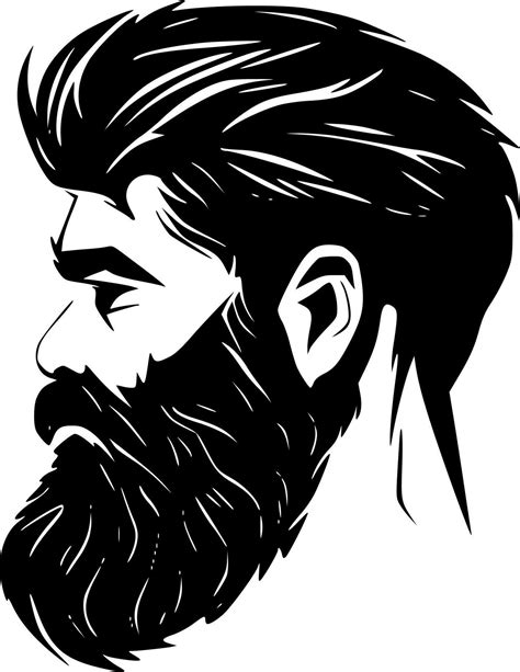 Beard, Minimalist and Simple Silhouette - Vector illustration 24569886 ...