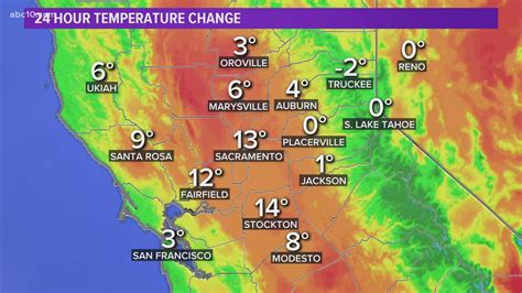 Northern California Weather Map - WorldMap US