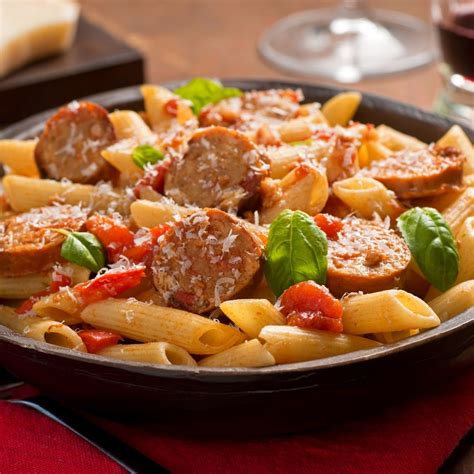 Italian Sausage And Peppers Pasta {Easy Sausage Recipe}