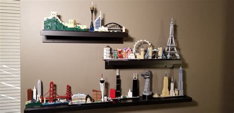 My LEGO Architecture skyline display using an IKEA hack : r/lego