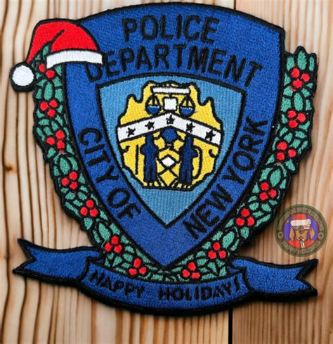 New York City Police Happy Holidays 5” patch | Underdog Patch Desig