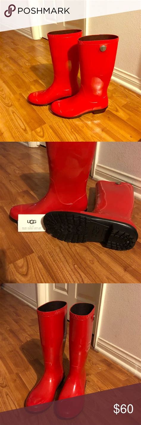 NEW UGG Rain-boots ☔️ | Ugg rain boots, Red rain boots, Rain boots