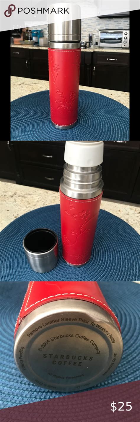 Stainless Steel Thermos, Thermos Bottle, Coffee Staining, Leather ...