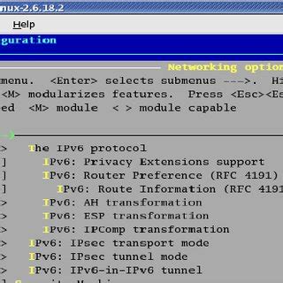 Linux kernel configuration for IPSec | Download Scientific Diagram