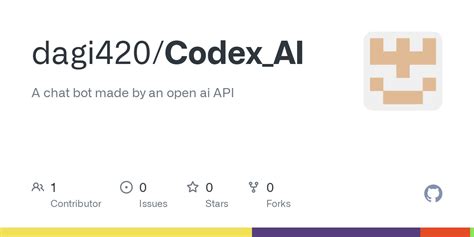 GitHub - dagi420/Codex_AI: A chat bot made by an open ai API