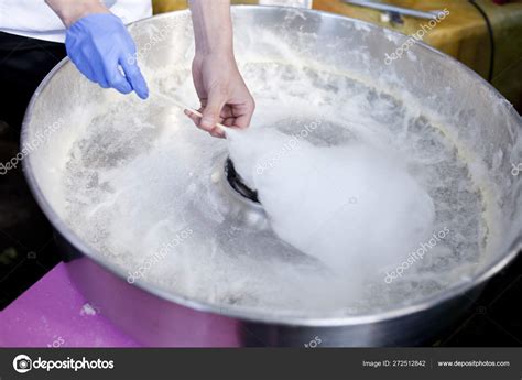 Candy Floss Machine Making Candy Floss — Stock Photo © studioflara #272512842