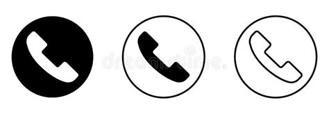 Set of Call Icon. Telephone Vector Icon Stock Vector - Illustration of ...