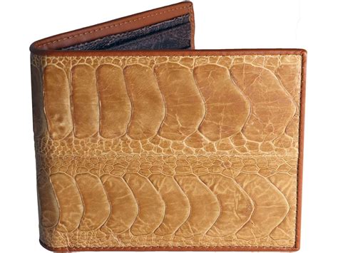 Ostrich Skin Wallet Mens Ostrich Wallet - Real Mens Wallets