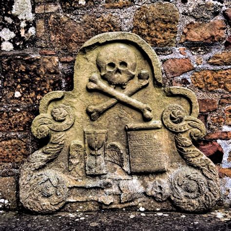 Scottish graveyard symbols on a medieval tombstone. | Graveyard, Cemetery art, Cemetery statues