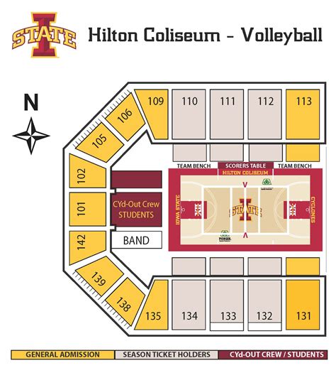 Hilton Coliseum Seating Chart Men S Basketball | Brokeasshome.com