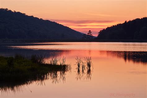 Spruce Knob Lake Golden Glow Photograph by Brian Simpson - Pixels