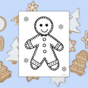 Cute Gingerbread Man Coloring Pages (Free Printable!)