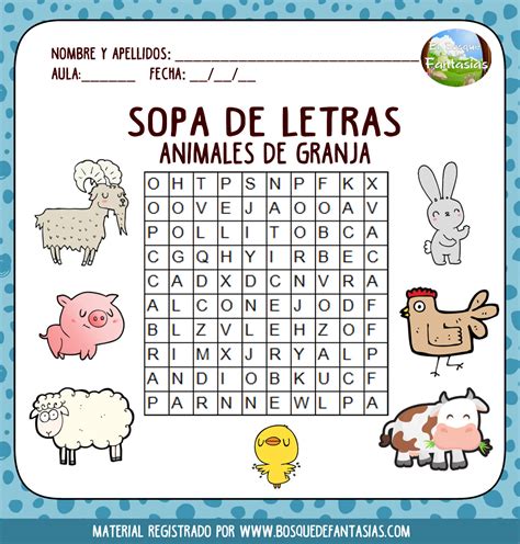 Sopa De Letras Infantil Imprimir - Image to u