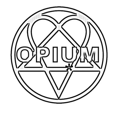 an image of the word oppum in a circle with two hearts on it