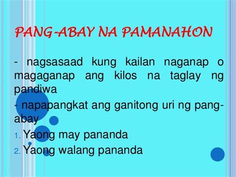 Mga Halimbawa Ng Pang-abay Na Pamanahon Panlunan At Pamaraan - dehalimba